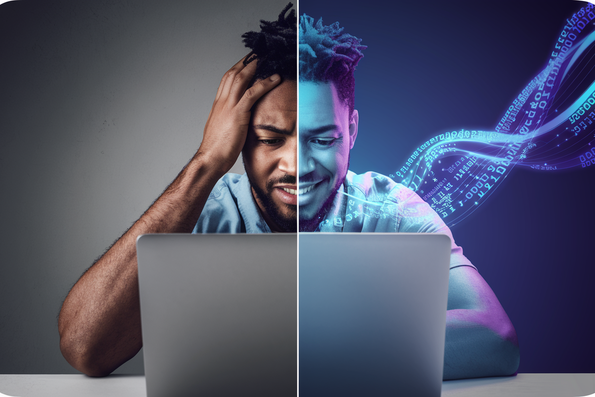 A stylized, modern image of a person