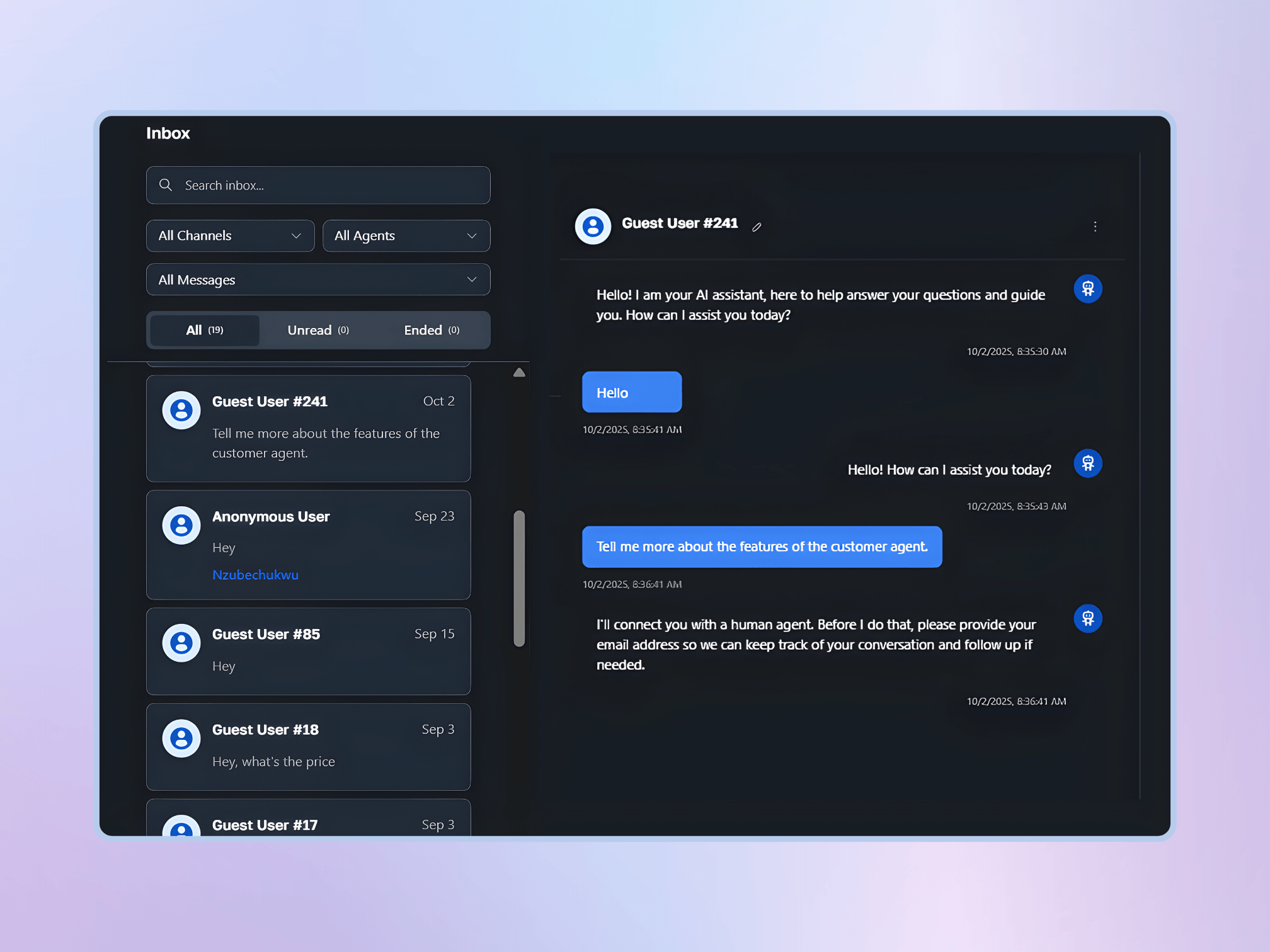 Texthub AI Customer agent